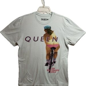 Queen 2010/11 Fat Bottomed Girls Light Blue Tee Shirt Size Large